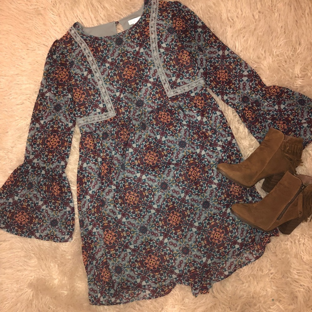 Bell Sleeved Dress